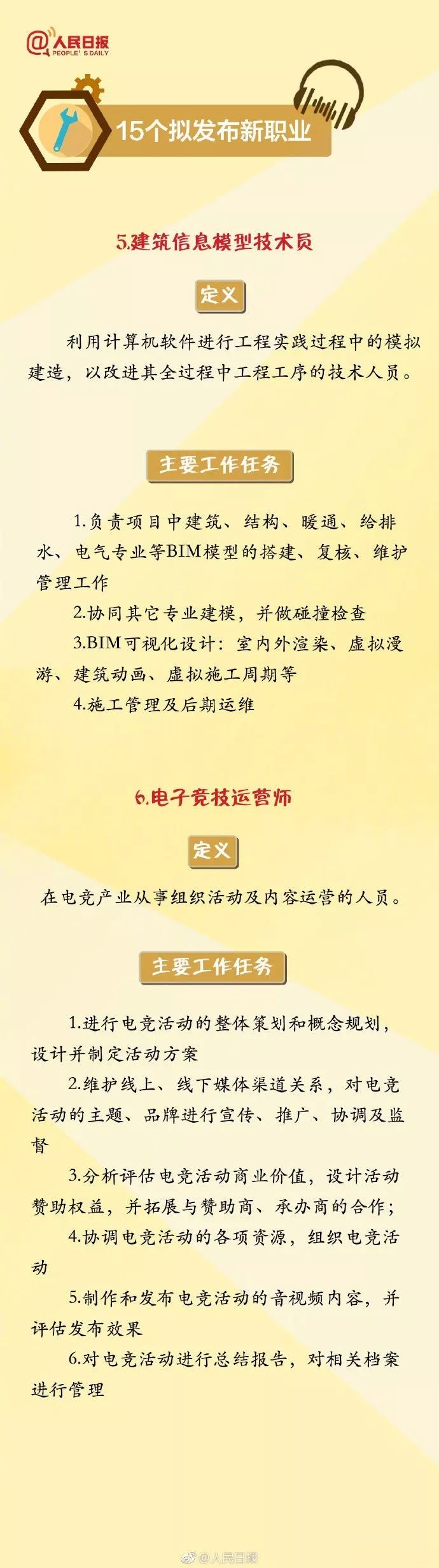 人社部拟发布15项新职业