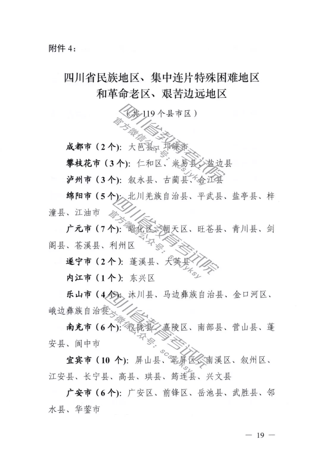 2019年四川省三大专项计划报考条件